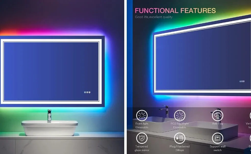 ISTRIPMF RGB LED bathroom mirror