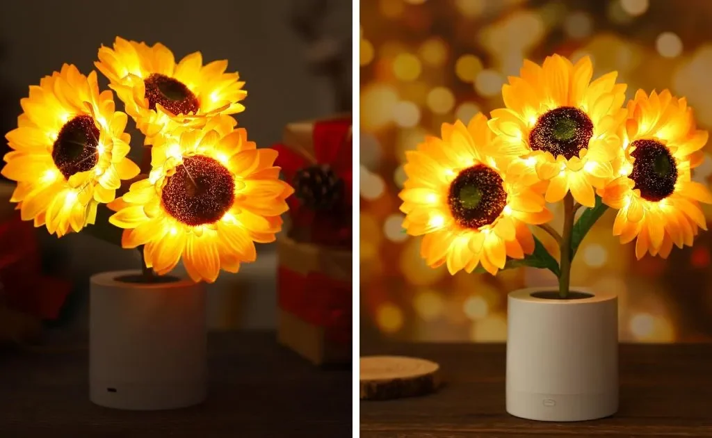 Sunflower Lamp by WSYEAR