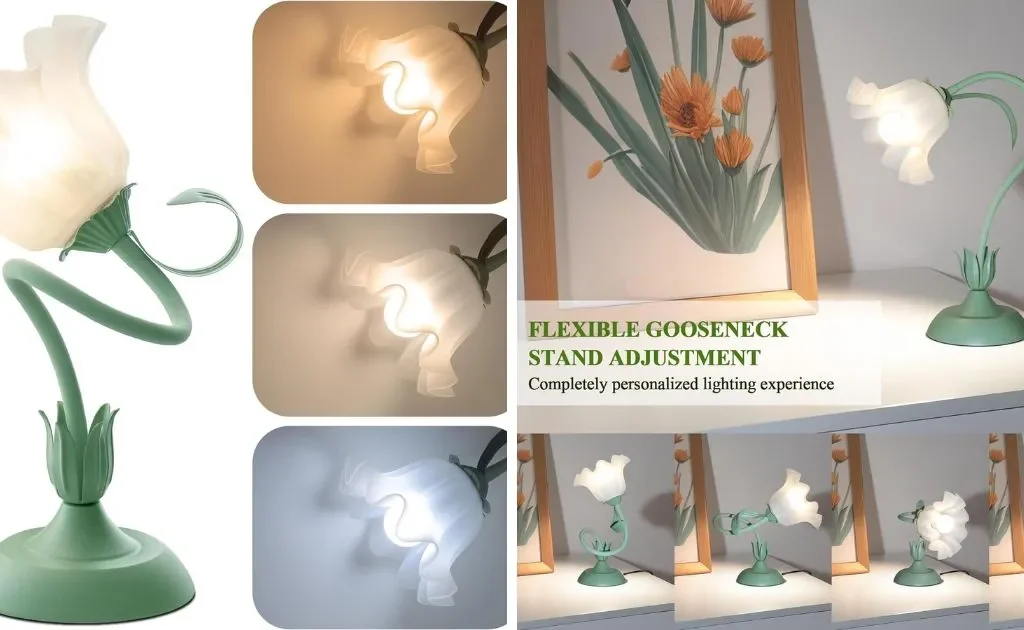 WERFOP Green Flower Lamp